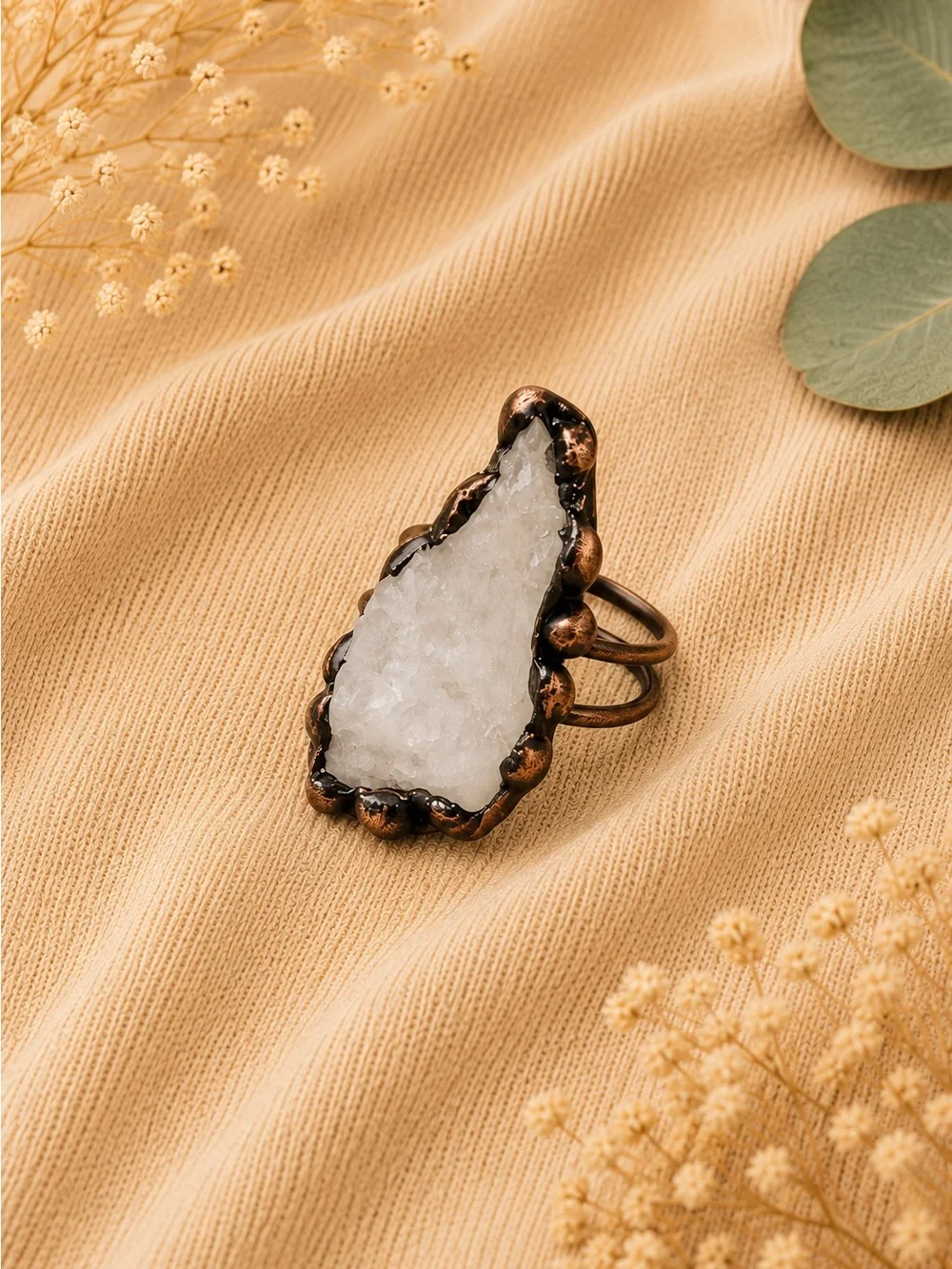 ✨ Ring white Quarts Natural ✨